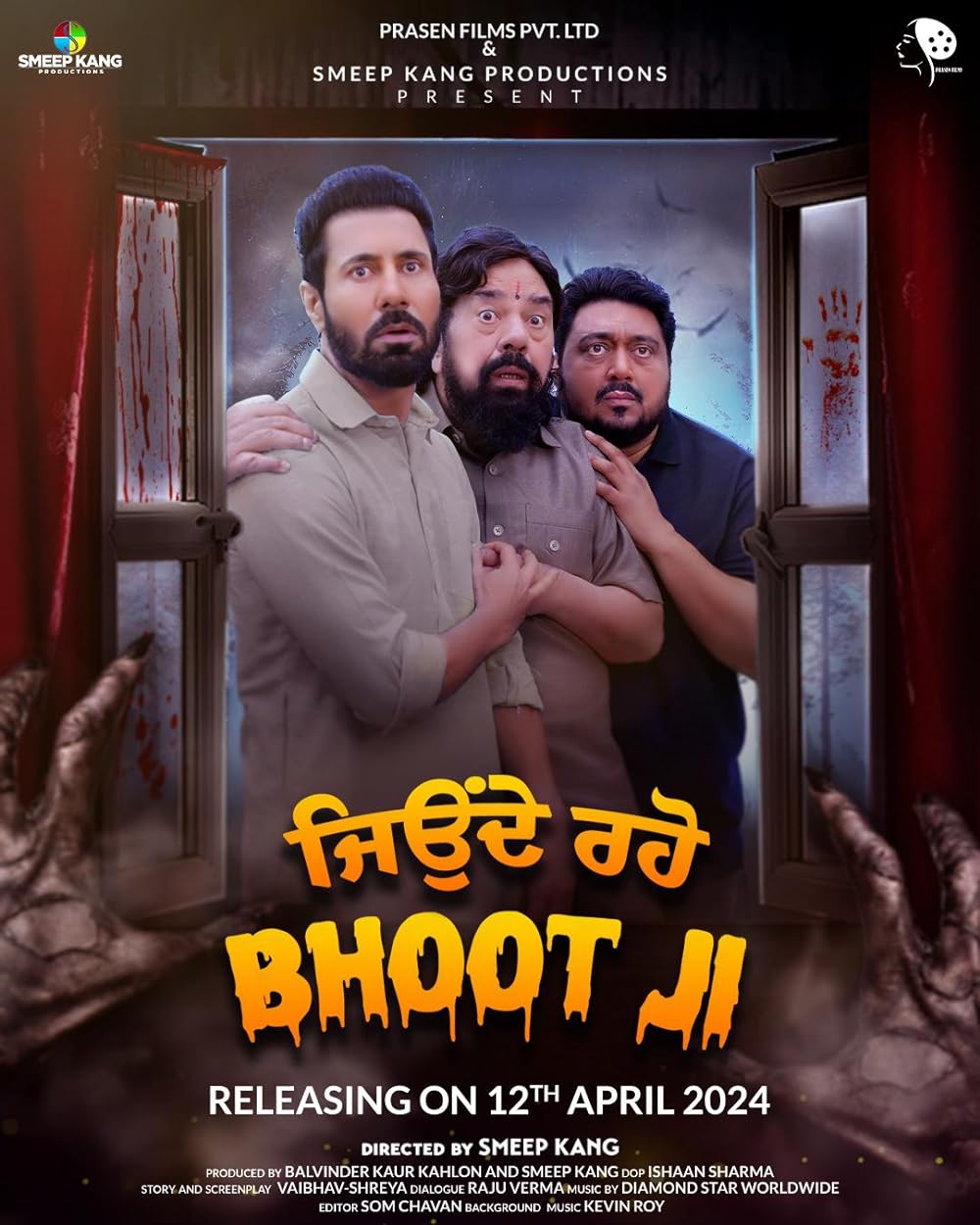 Download Jeonde Raho Bhoot Ji 2024 Punjabi WEB-DL Movie 1080p 720p 480p HEVC